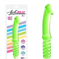 LUST JELLY DOUBLE DONG 9.5" - GREEN